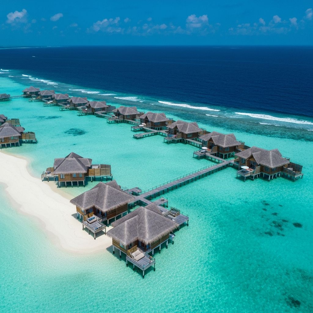 Travelers exploring a beautiful destination